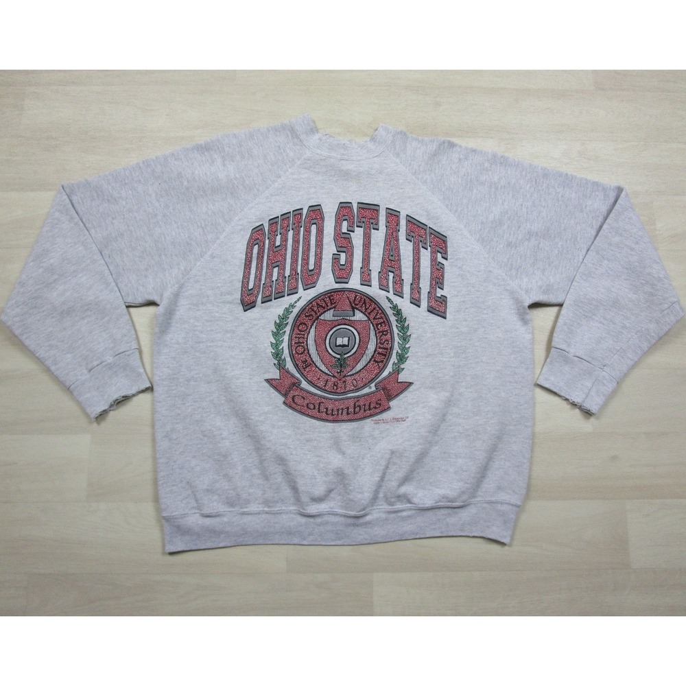 Vintage 90s Ohio State Buckeyes Crewneck Sweatshirt Men's (XL) NCAA Football